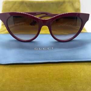 Gucci Burgundy Sunglasses